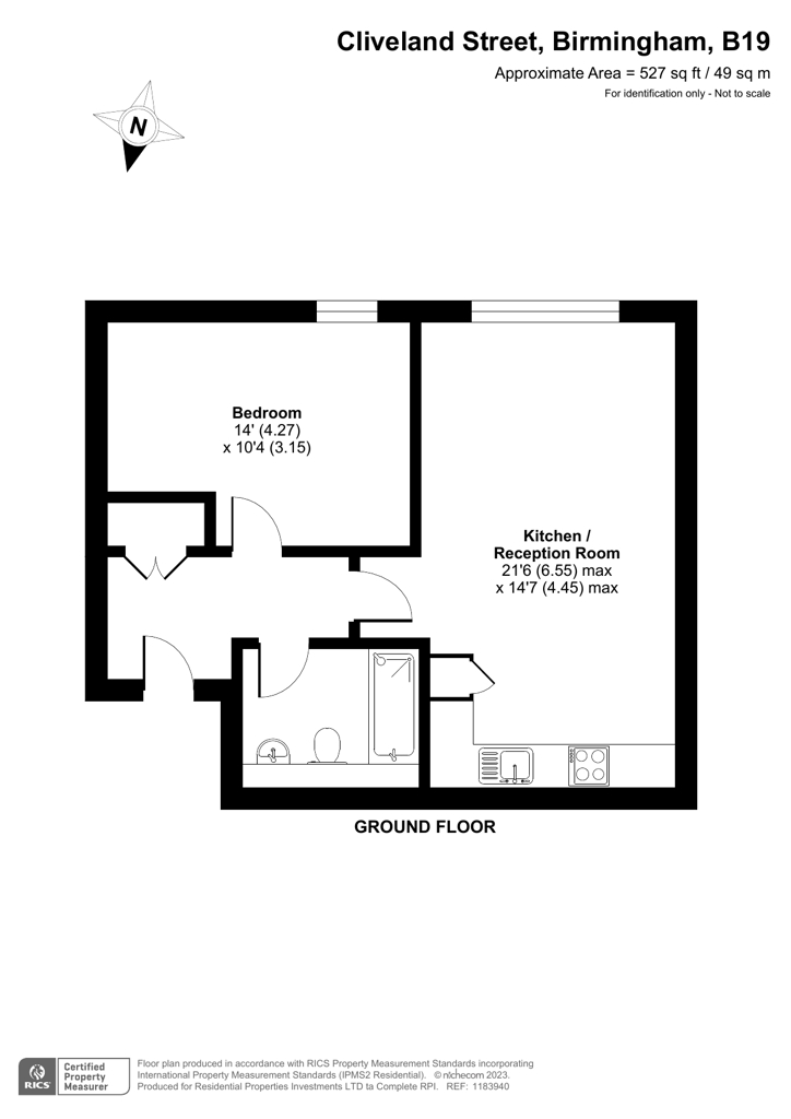 Apartment 204,, Cliveland Street Lofts, Birmingham floorplan