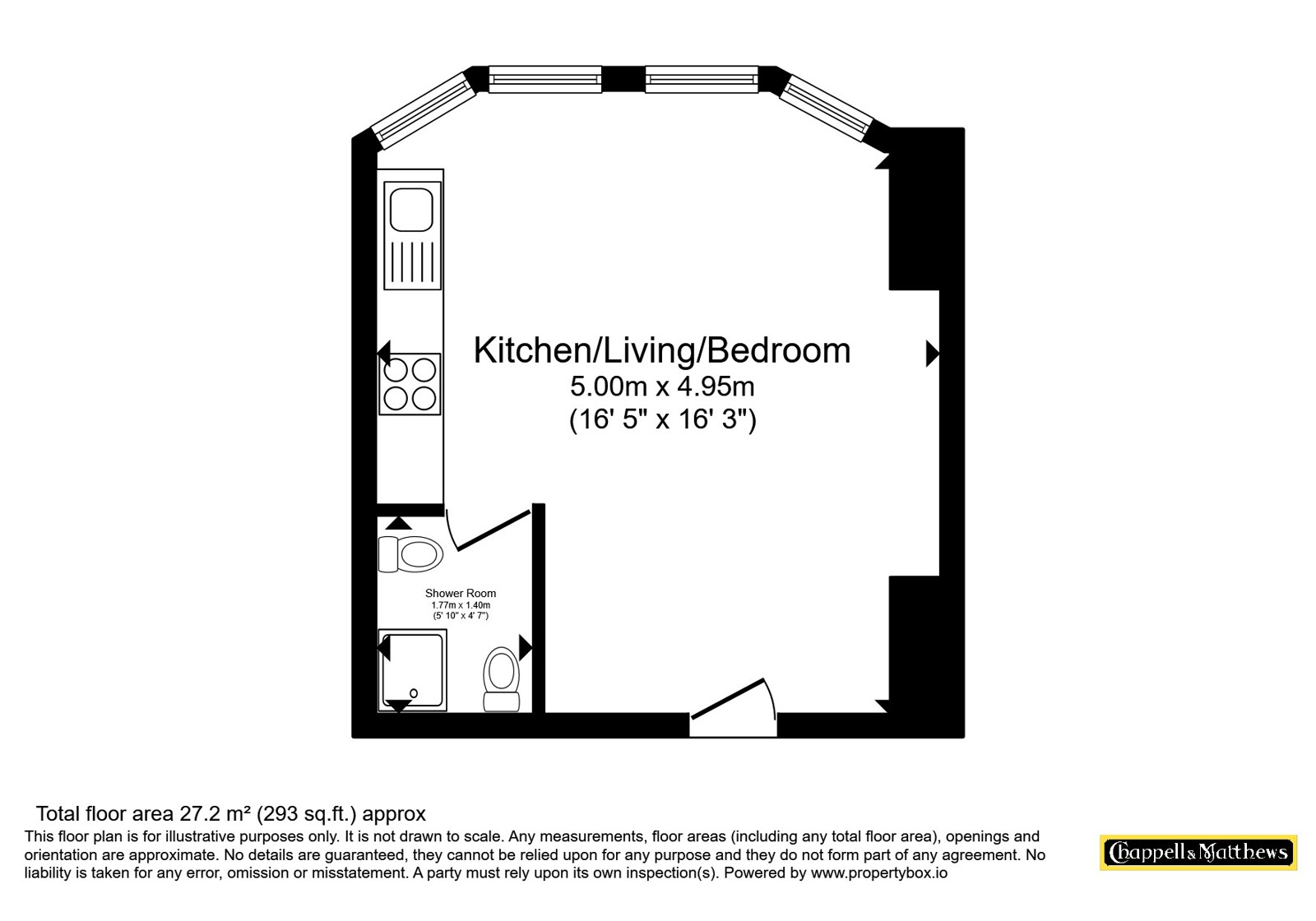 Flat 1, 55, Clarendon Road, Bristol floorplan