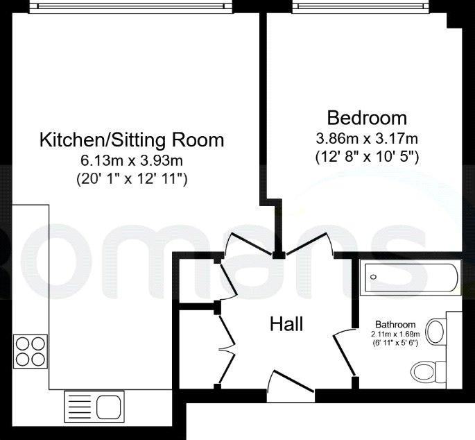30, Compass Court, Cain Road floorplan