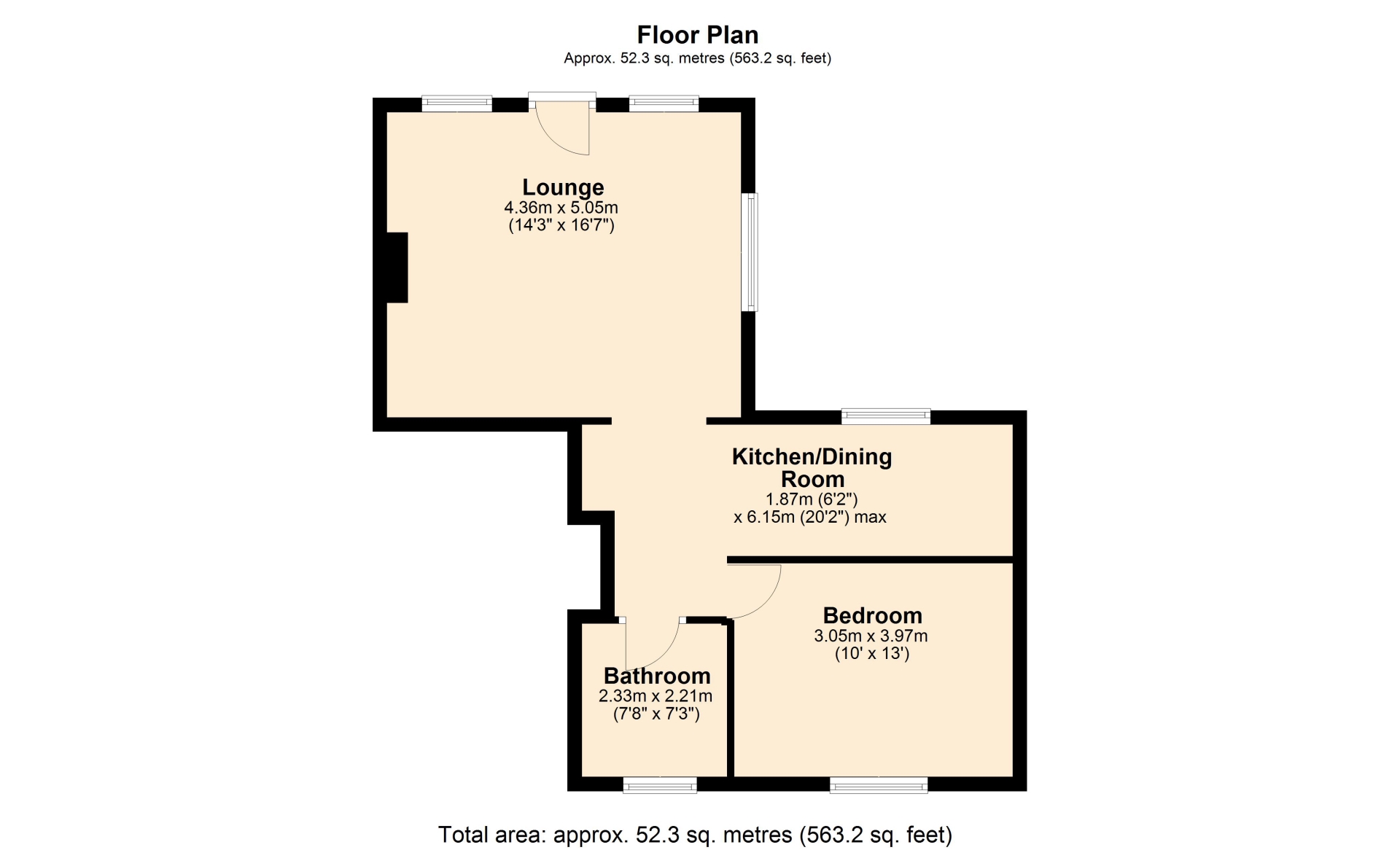 Flat 4 Grosvenor House 18, Grosvenor Gardens, Northampton floorplan