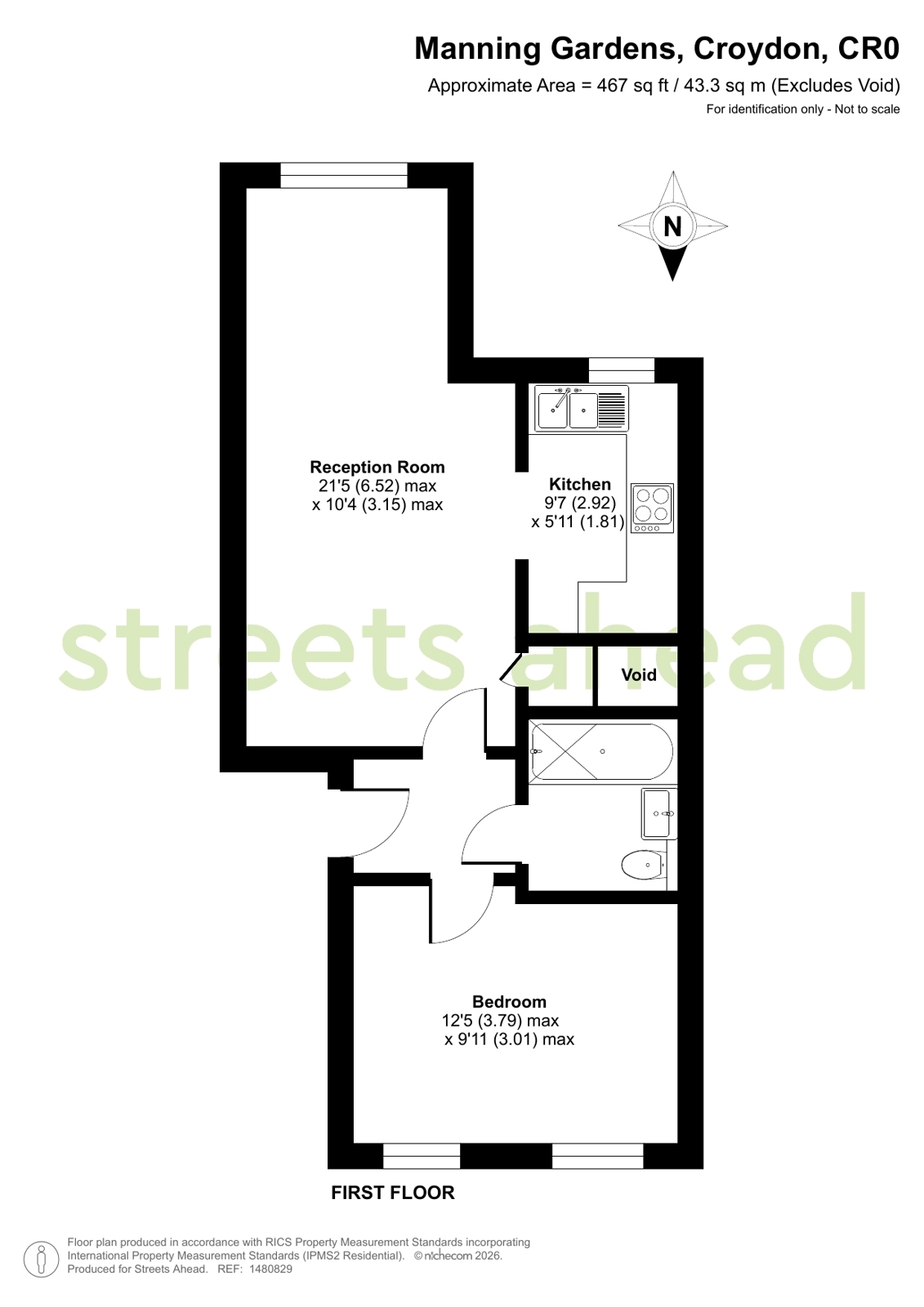 46, Manning Gardens, Croydon floorplan