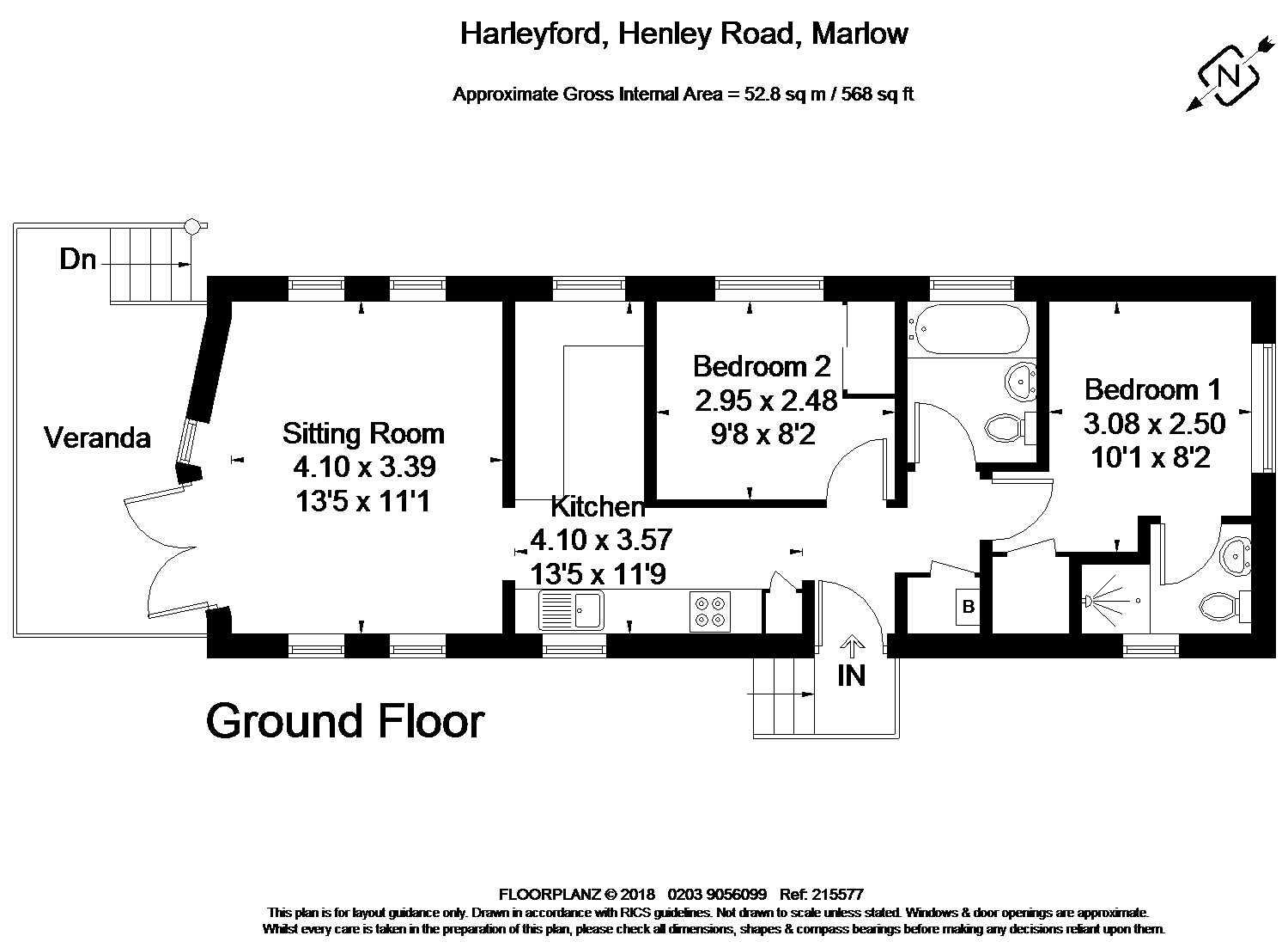 2 Bedrooms Detached bungalow for sale in Harleyford, Henley Road, Marlow, Buckinghamshire SL7