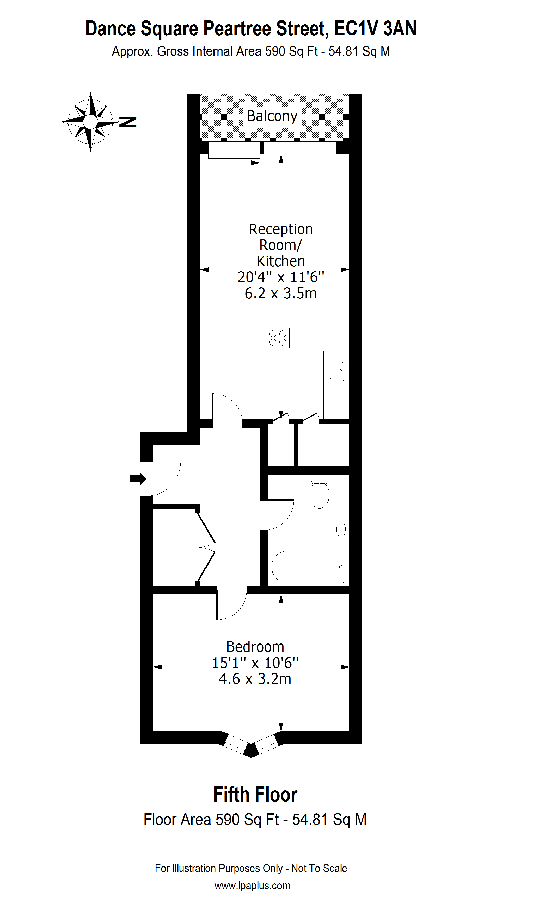 1 Bedrooms Flat for sale in Dance Square, Peartree Street EC1V