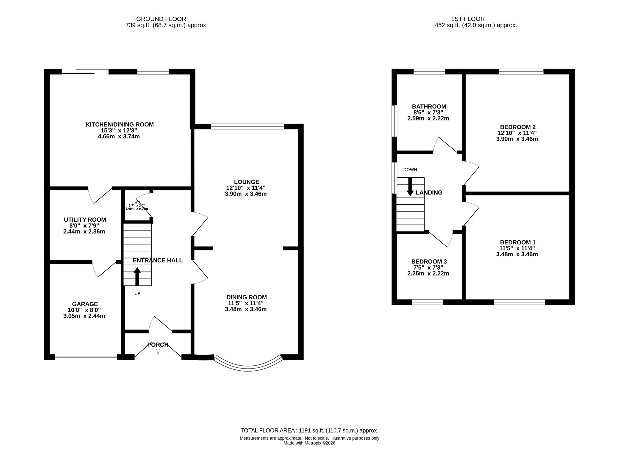 164 Oxford Road, Macclesfield floorplan