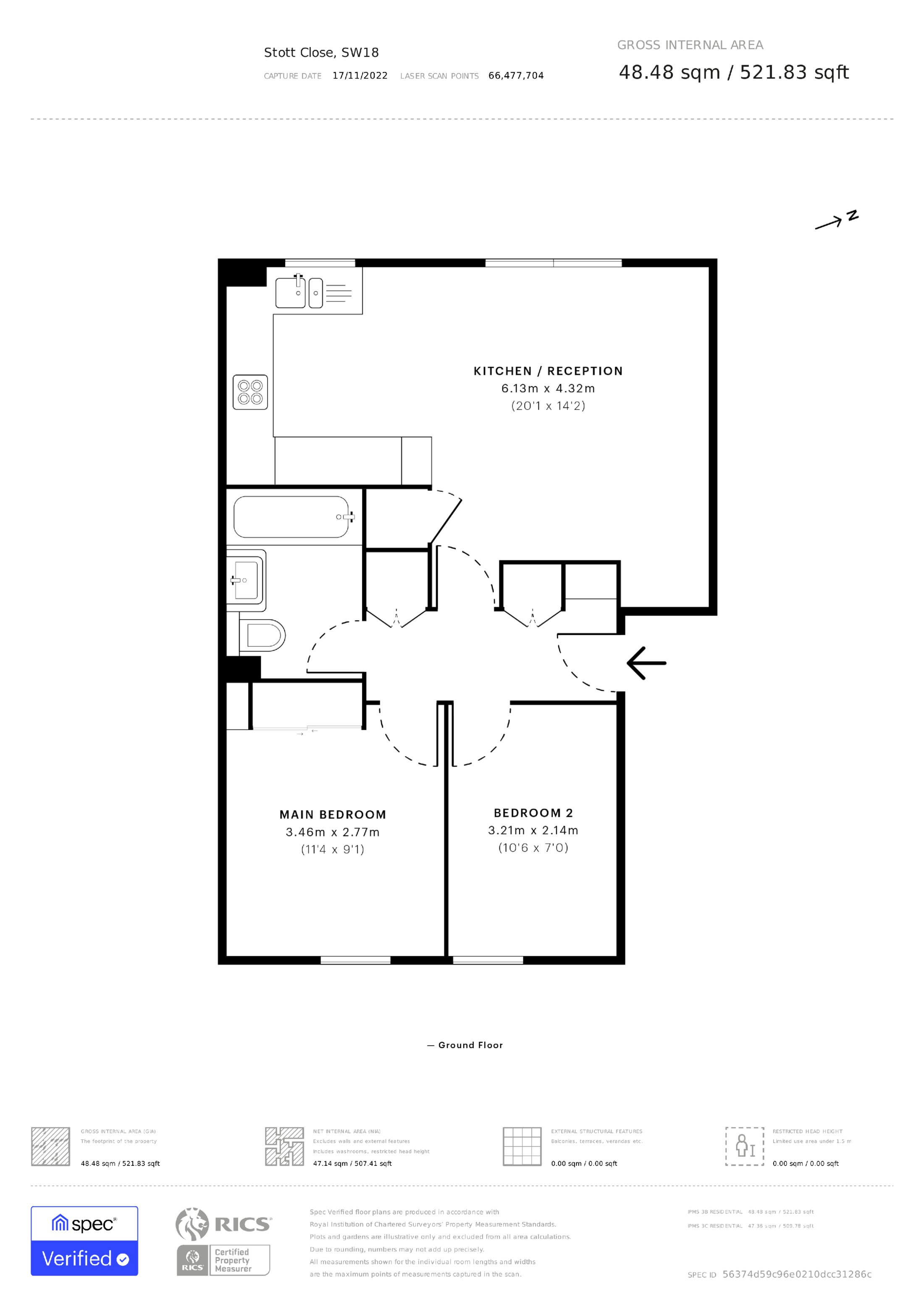 Stott Close, Wandsworth floorplan