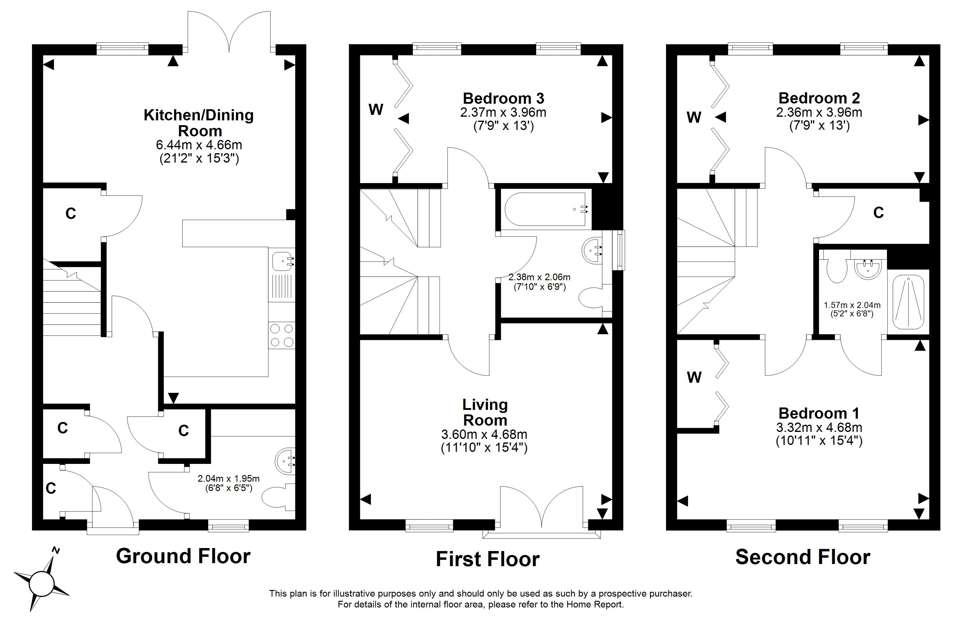 16, Kettleslaw Cruik, South Queensferry floorplan