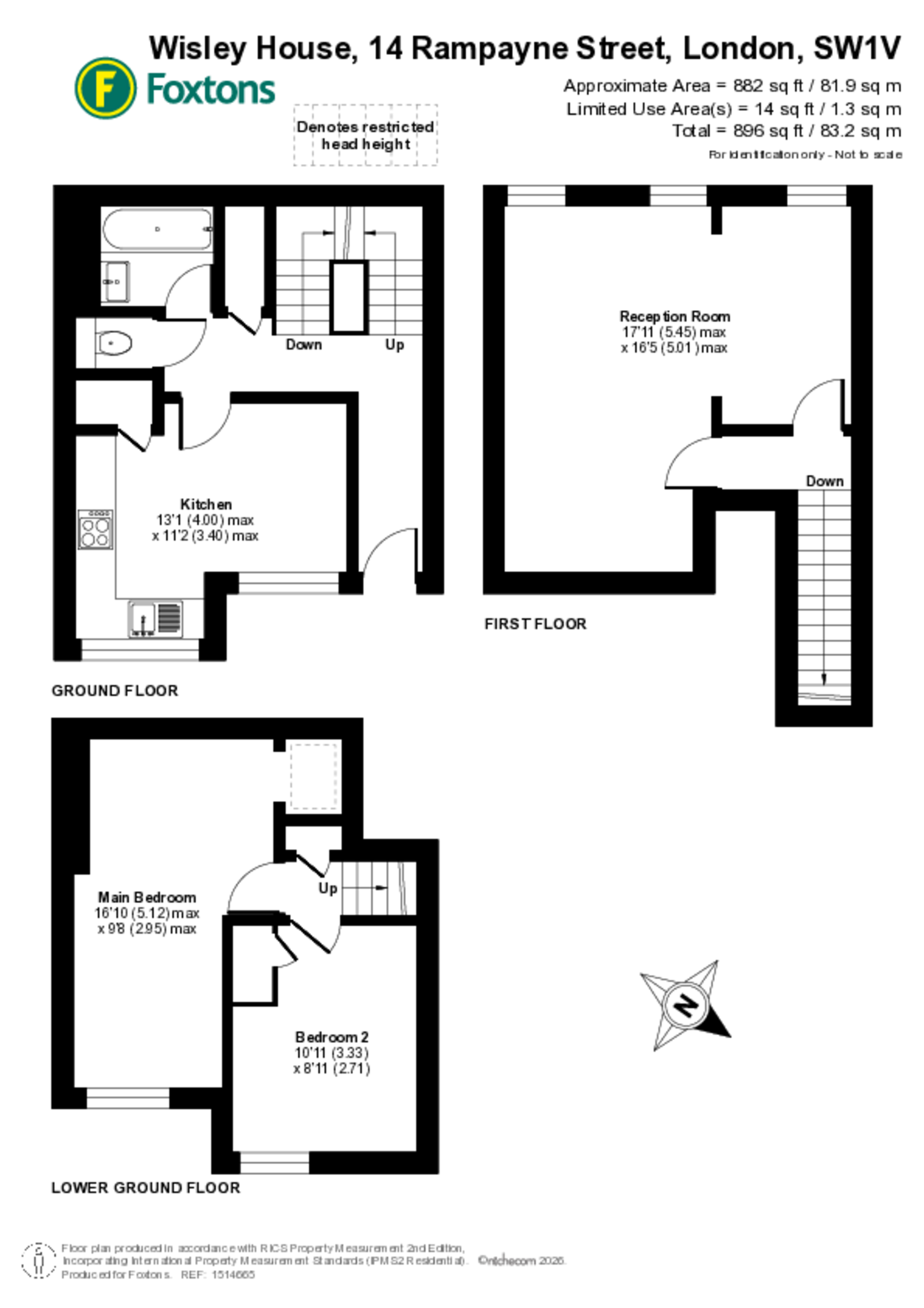 Rampayne St, Sw1, Pimlico floorplan
