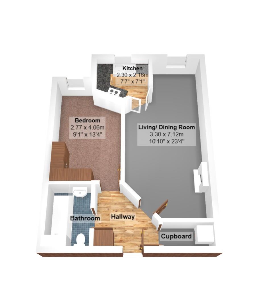 Flat 58, Purdy Court, New Station Road, Bristol floorplan
