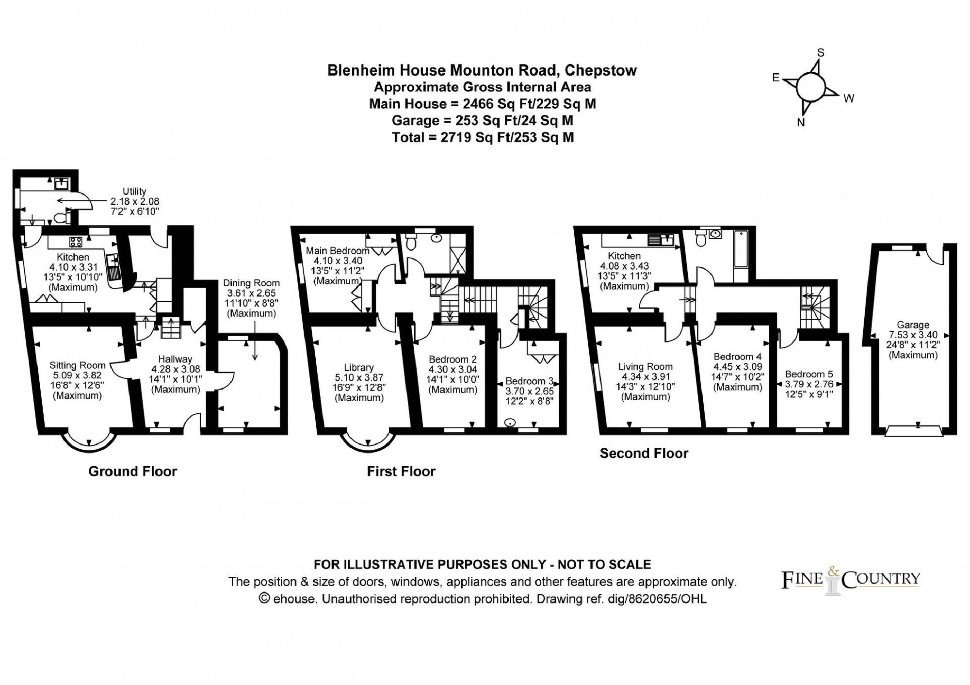 Blenheim House Mounton Road, Chepstow floorplan