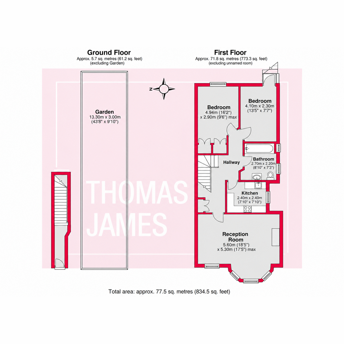190a, Hoppers Road, London floorplan