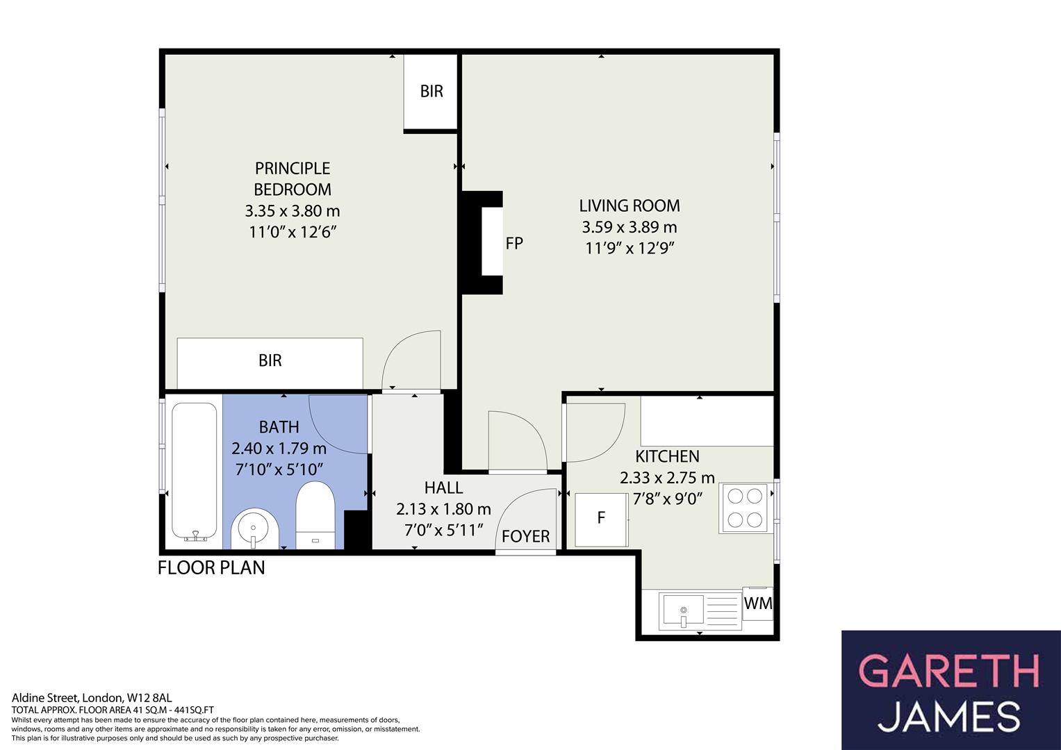 Aldine Street, London floorplan