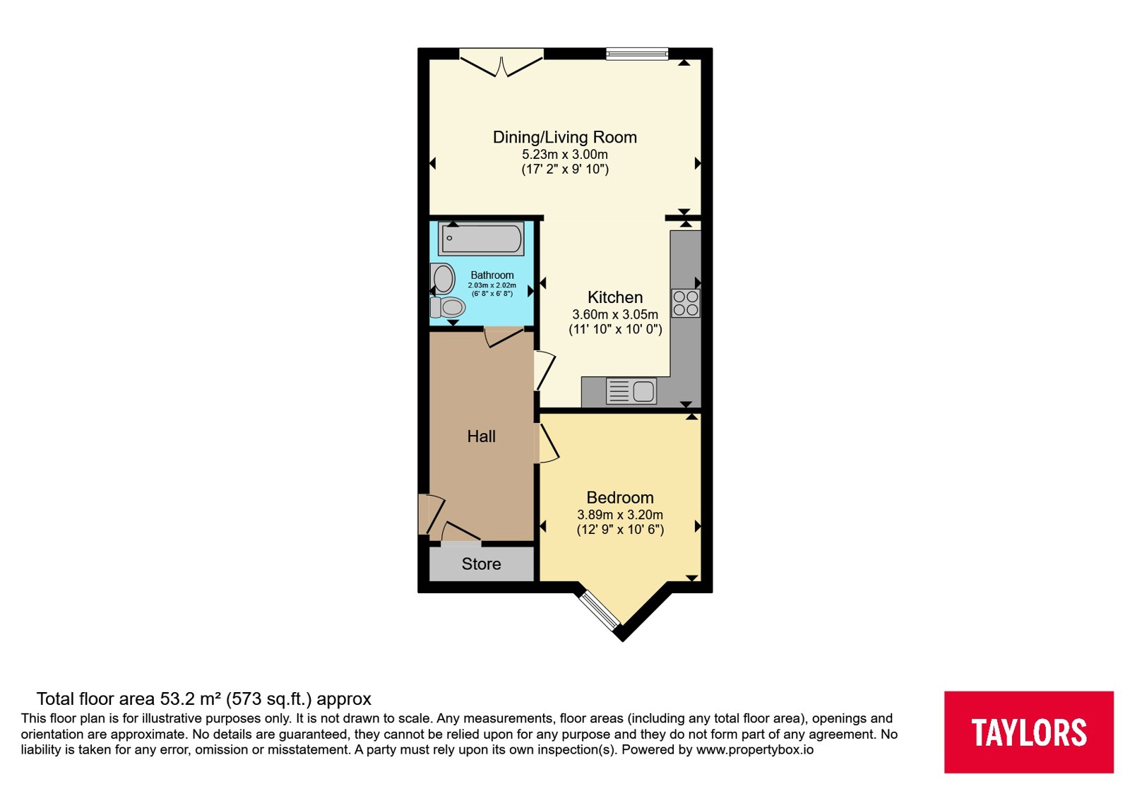 Flat 7, 19, Marquess Drive, Milton Keynes floorplan