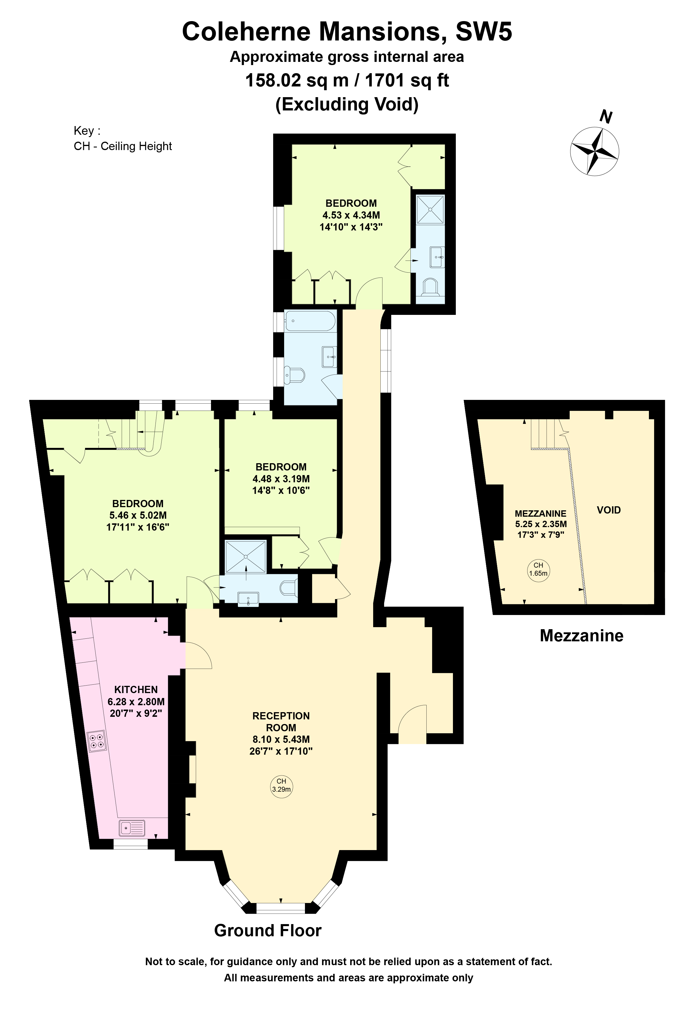 Flat 9, Coleherne Mansions 228-230, Old Brompton Road, London floorplan