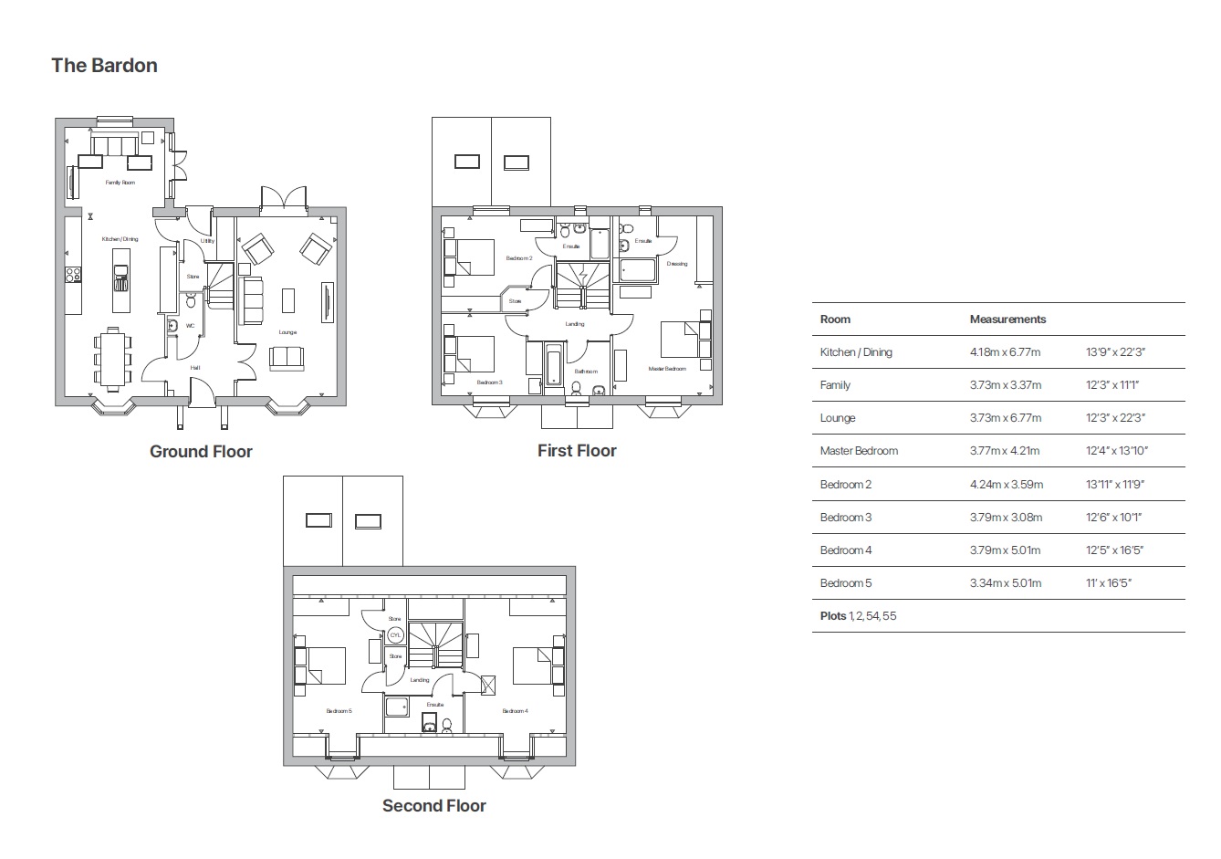The Bardon, Plot 1, Butt Lane, Nottingham floorplan