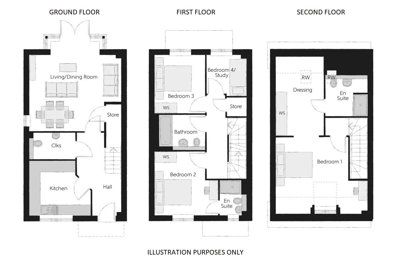 Plot 532, Oxendon, Wood Avens Way, Kettering floorplan
