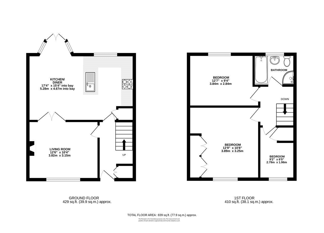 Handside Lane, Welwyn Garden City, Hertfordshire AL8, 3 bedroom