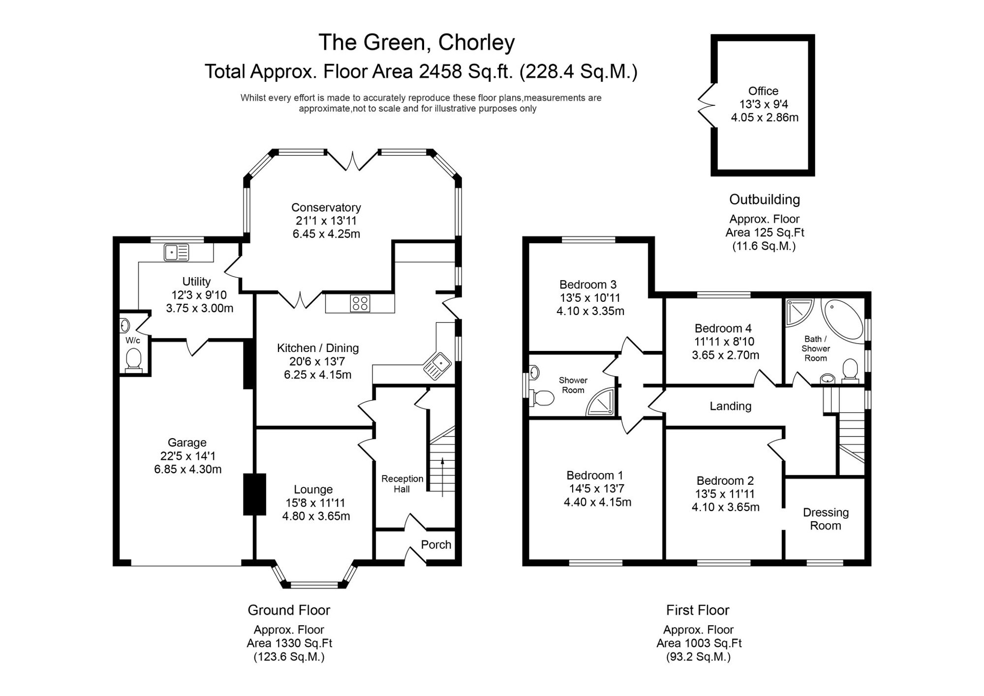 293 The Green, Chorley floorplan