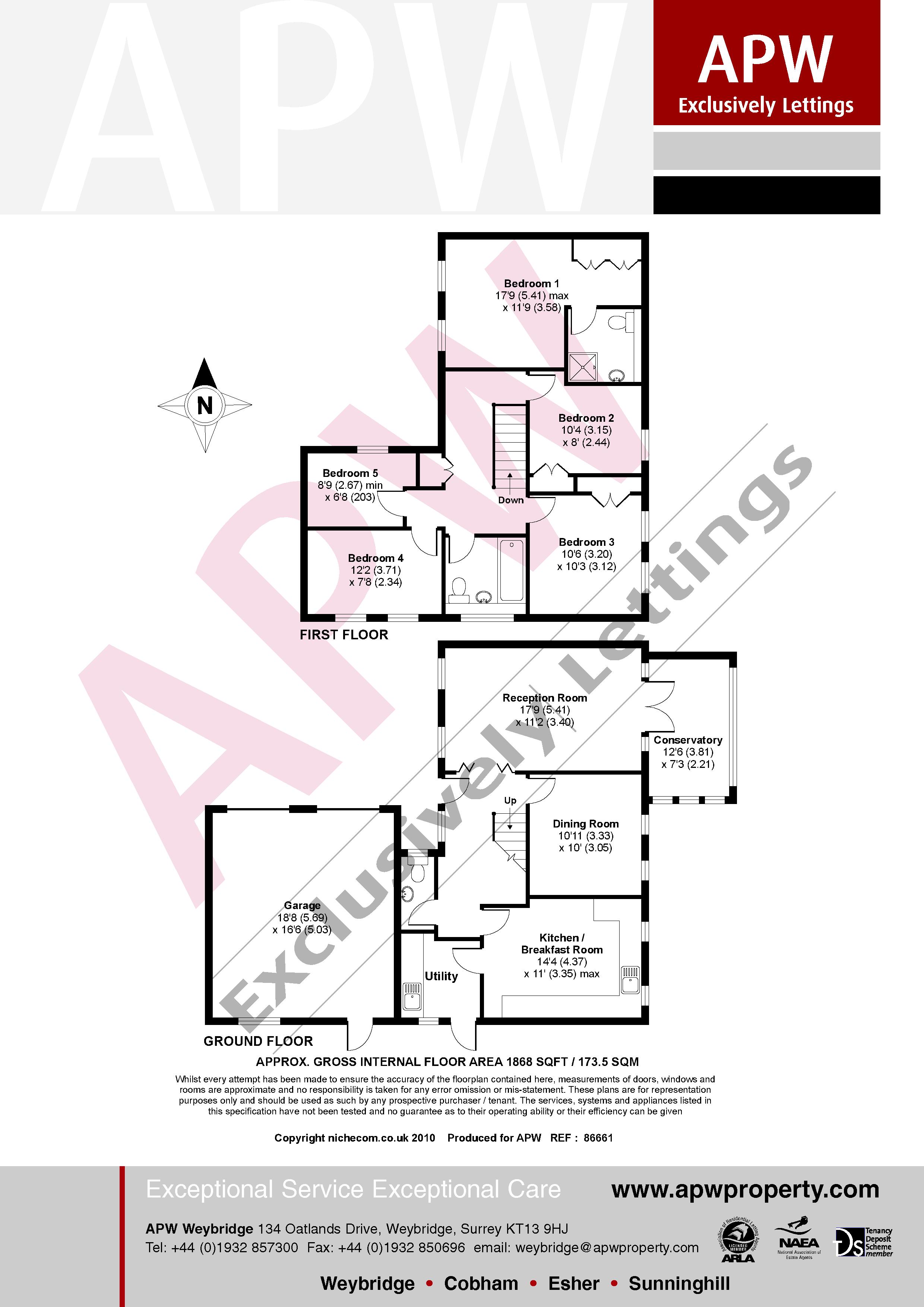 5 Bedrooms Detached house to rent in Stoneleigh Park, Weybridge KT13