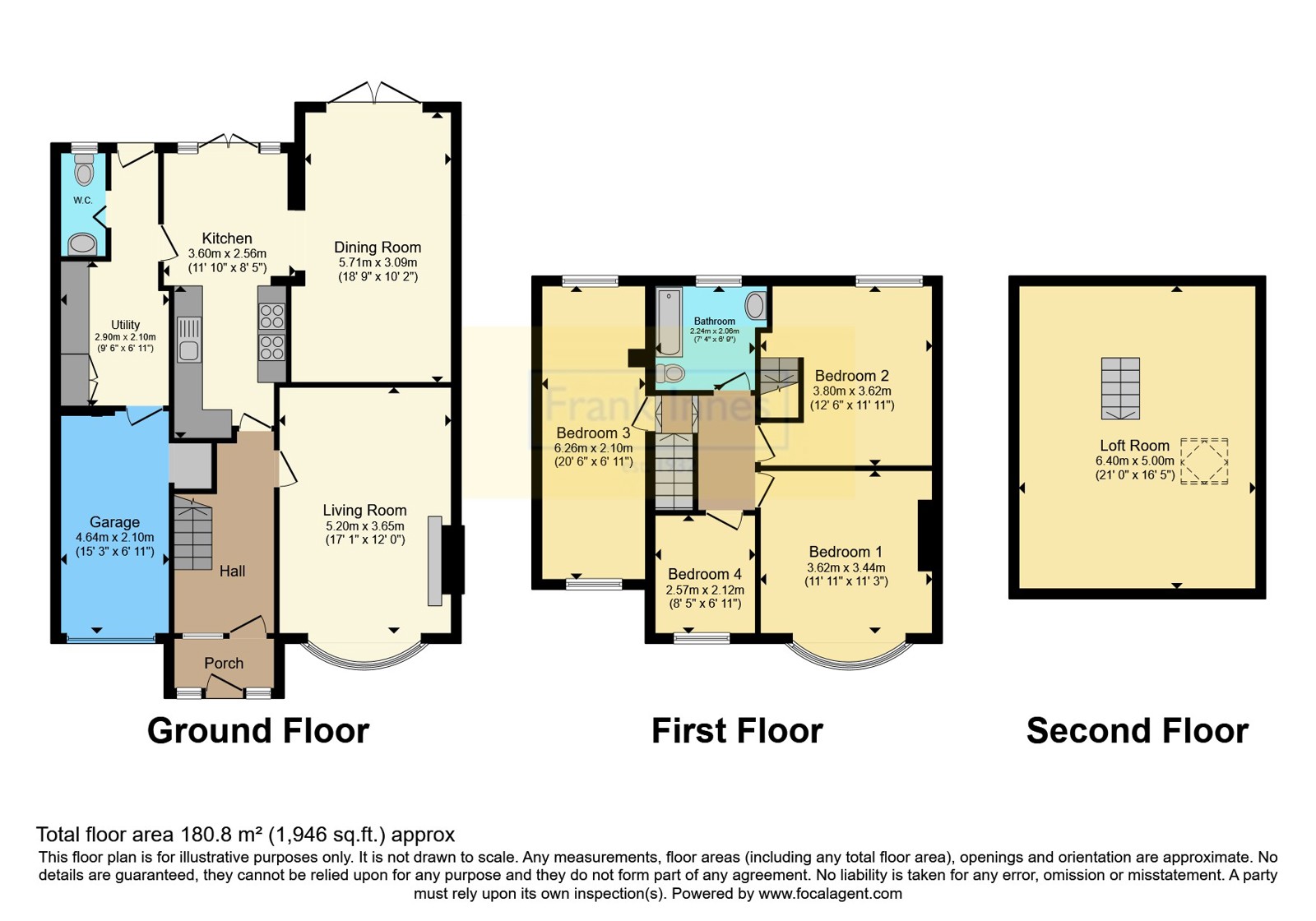 81, Church Road, Nottinghamshire floorplan