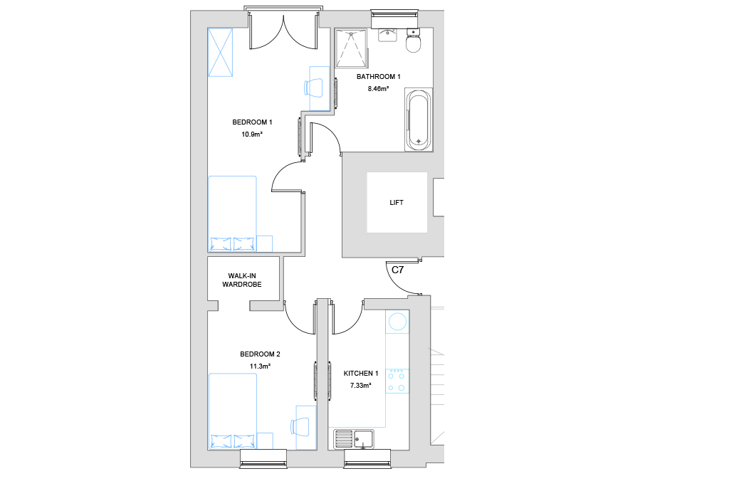 Moreton, Wirral floorplan