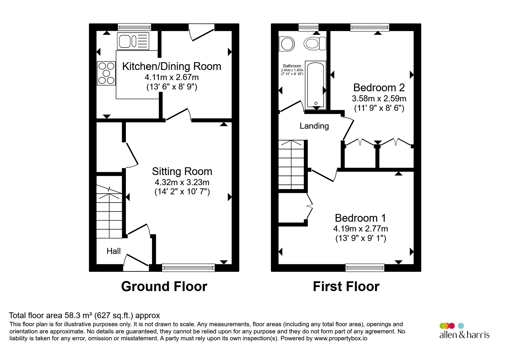 17, Hewlett Close, Chippenham floorplan