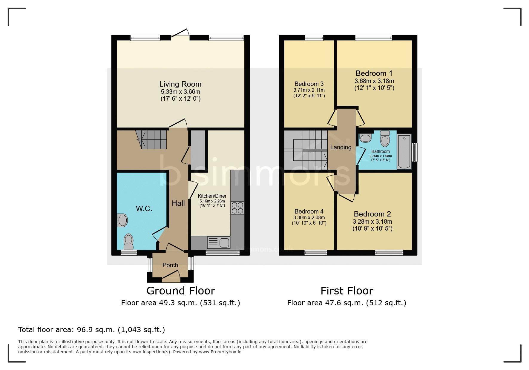 55, Grampian Way, Slough floorplan