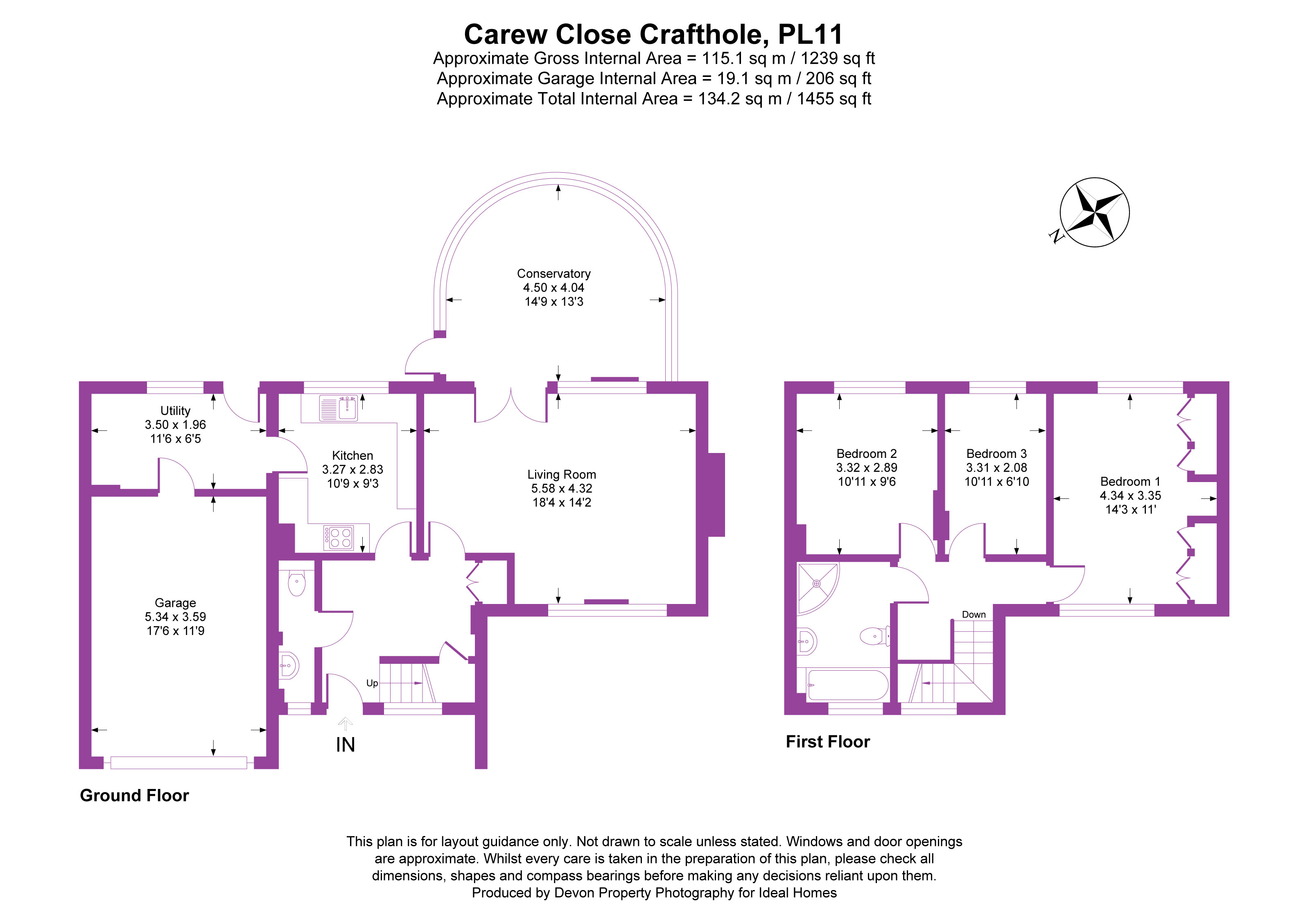 31, Carew Close,, Cornwall floorplan