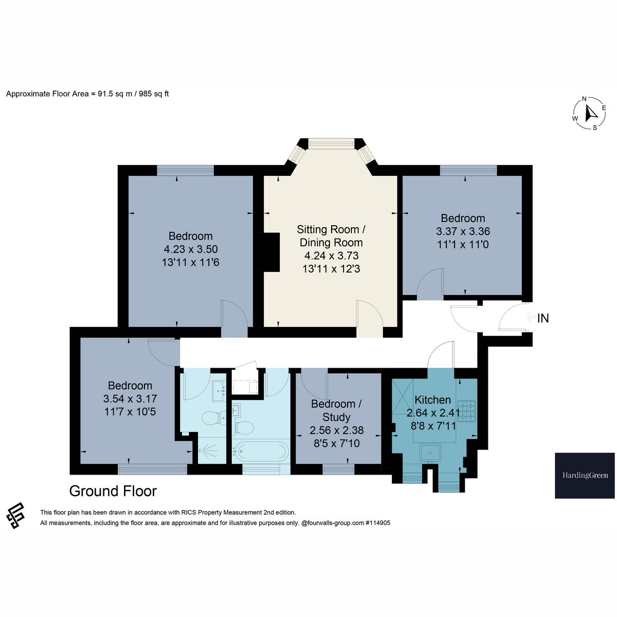 24, Berkeley Court, Reading floorplan