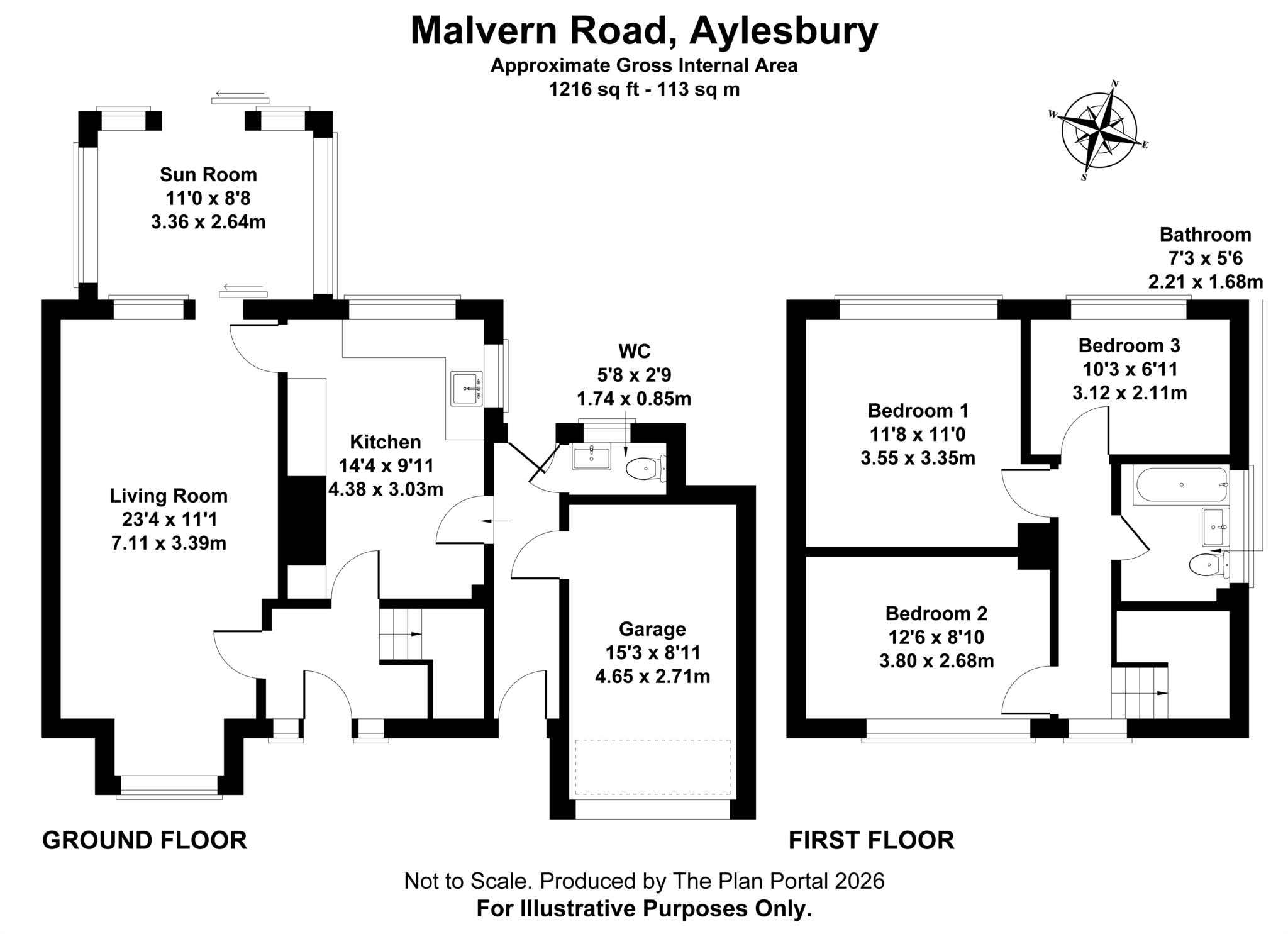 17, Malvern Road, Aylesbury floorplan