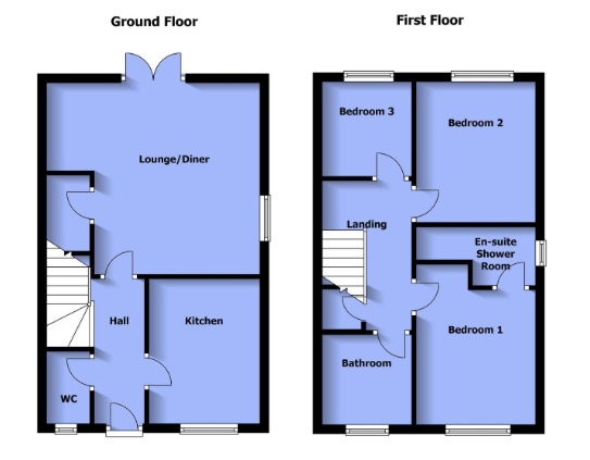 41, Hexagon Close, Manchester floorplan