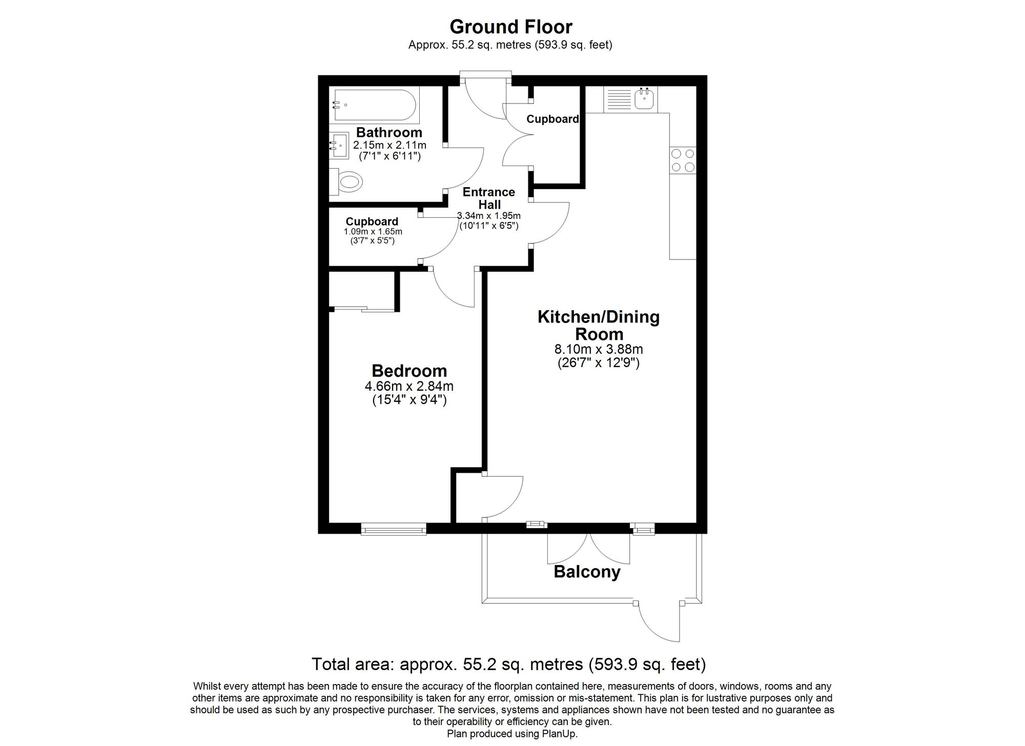 Flat 2, 6 Corys Road, Rochester floorplan