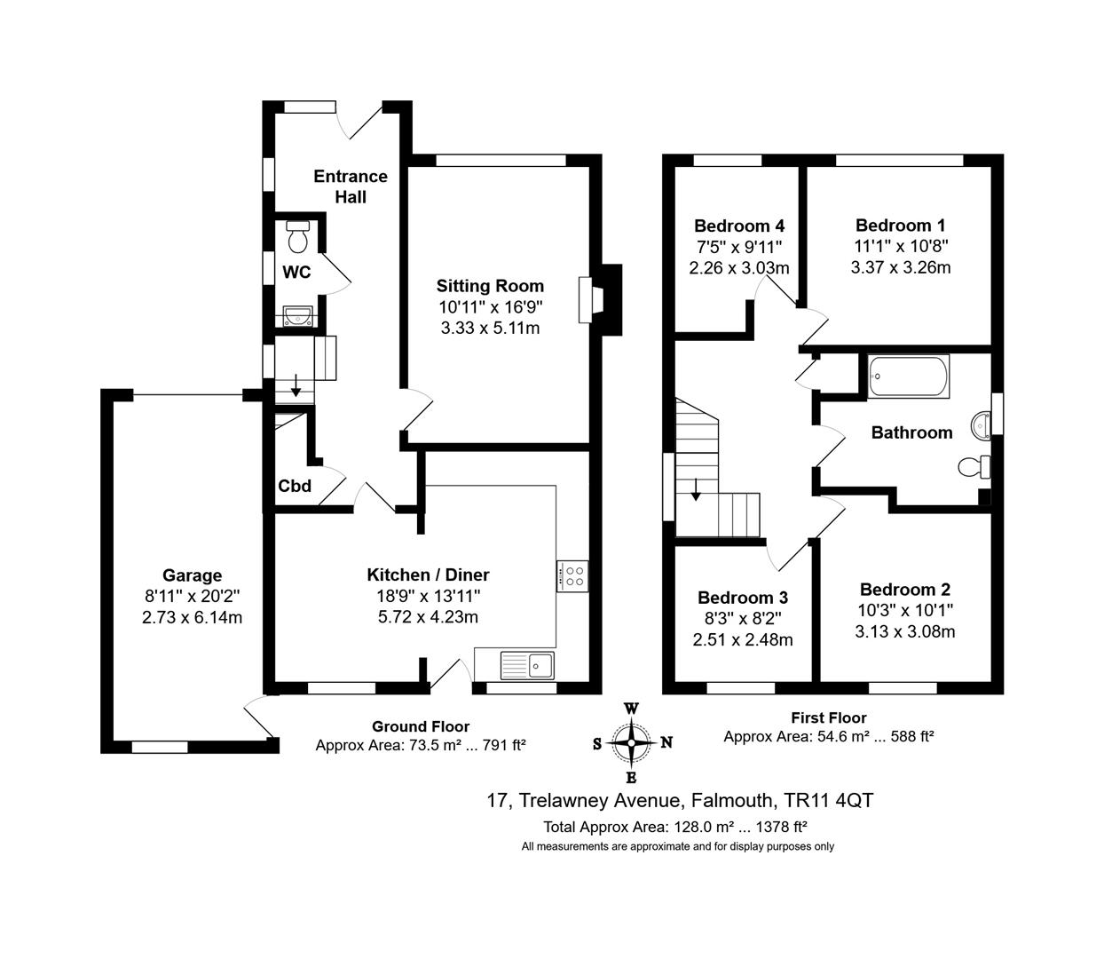 Trelawney Avenue, Falmouth floorplan