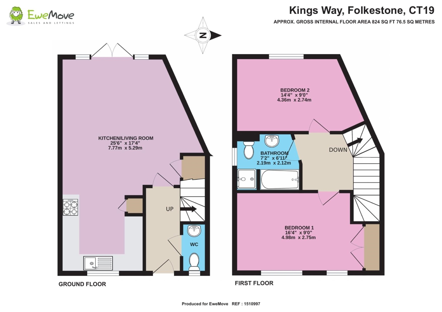 3, Kings Way, Folkestone floorplan