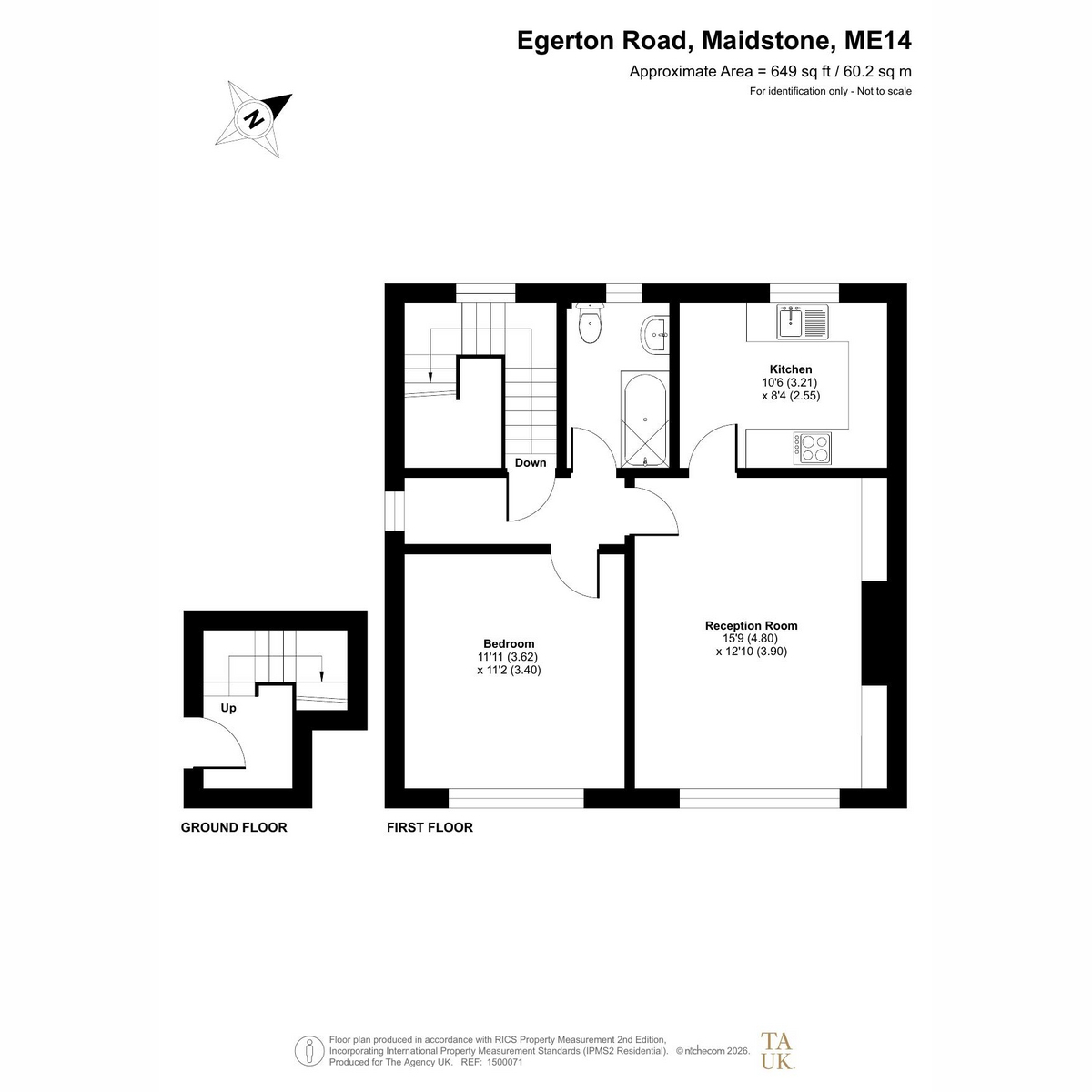 5A, Egerton Road, Maidstone floorplan