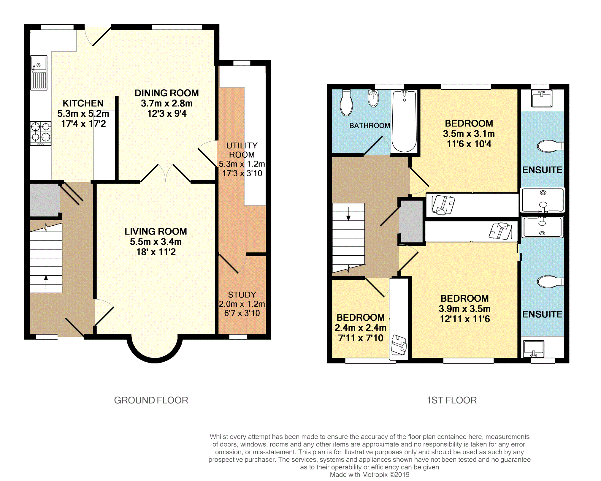 3 Bedrooms Semi-detached house for sale in Ashurst Drive, Chelmsford CM1