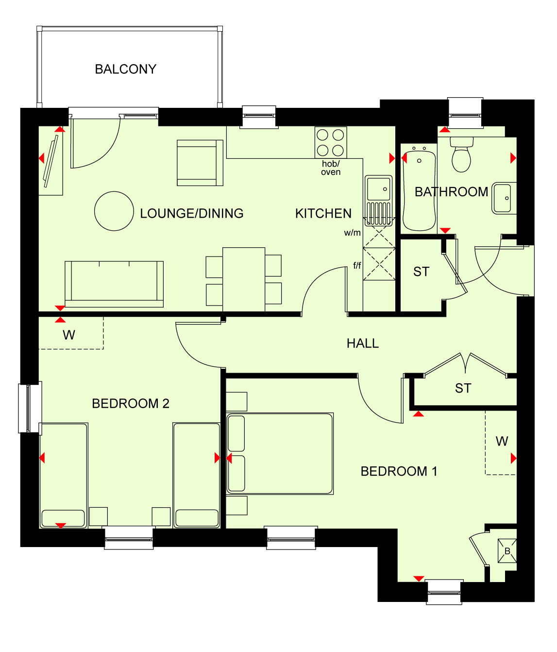 Barley Way, Grove, Wantage floorplan