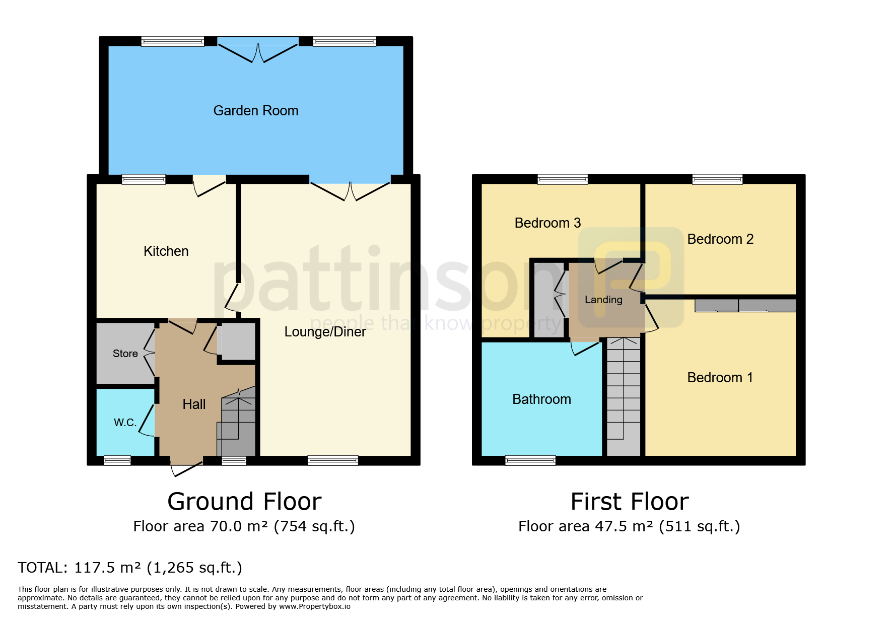 22, Adrian Place, Peterlee floorplan