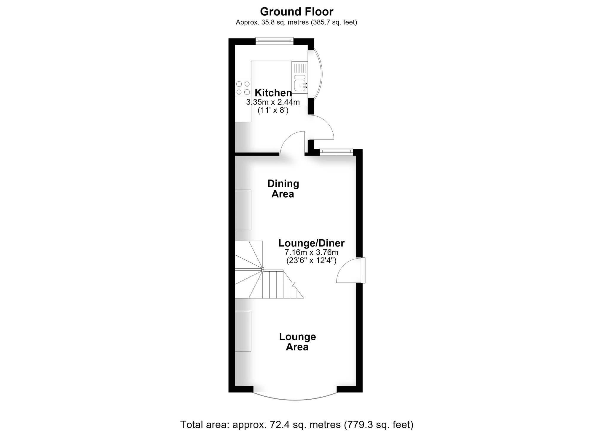 14 Alwen Cottages Badgers Hole, Croydon floorplan