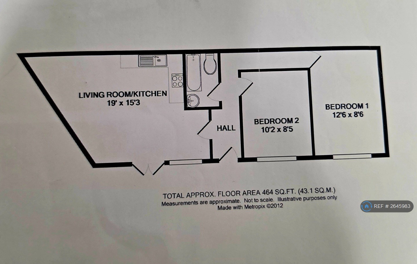B Upper Elmers End Road, Beckenham floorplan