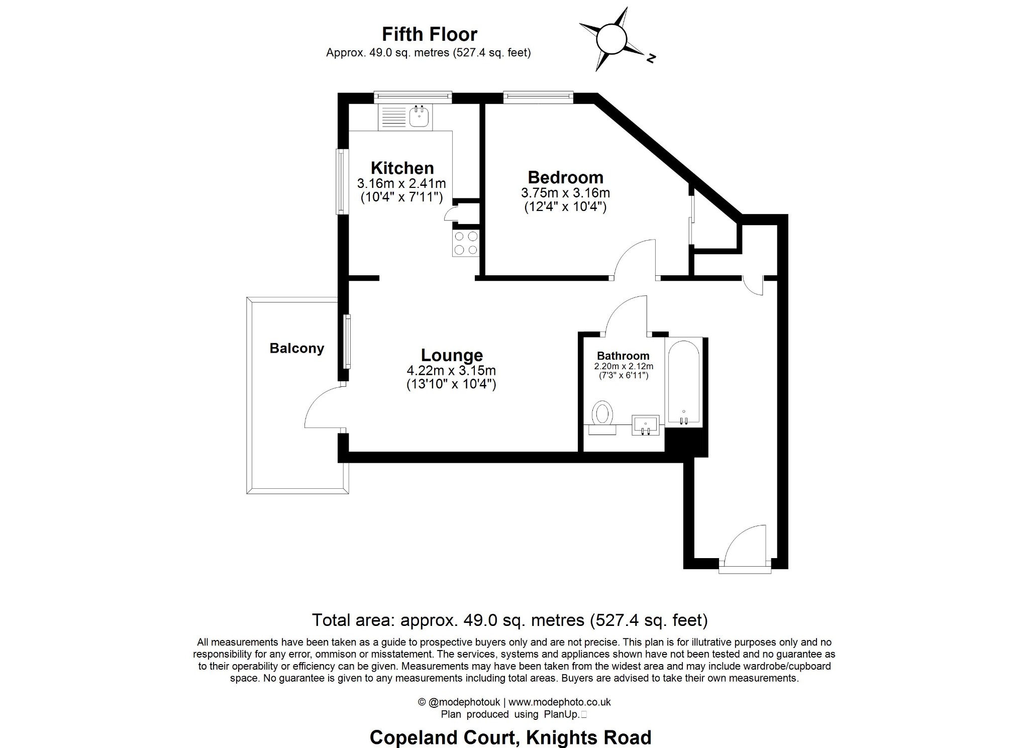 503 Copeland Court, 3 Knights Road, Greater London floorplan