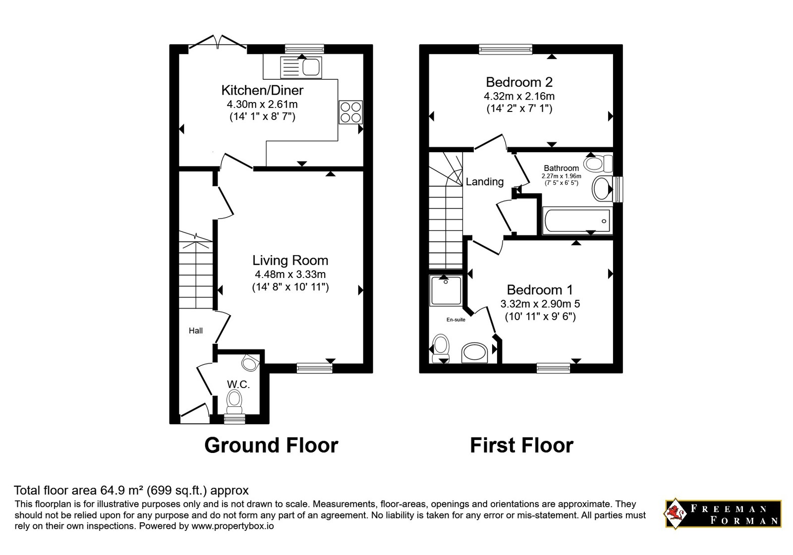 2, Reeves Avenue, Tonbridge floorplan