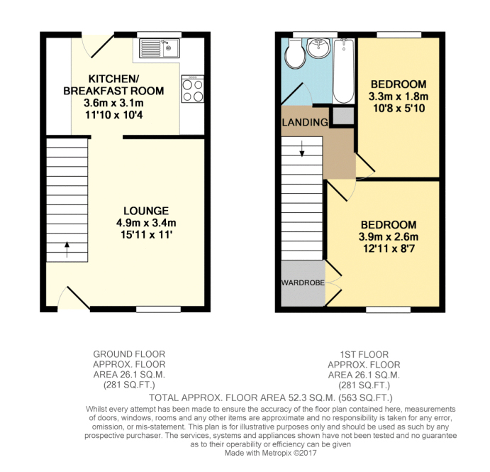 4, Tylcha Wen Close, Tonyrefail floorplan