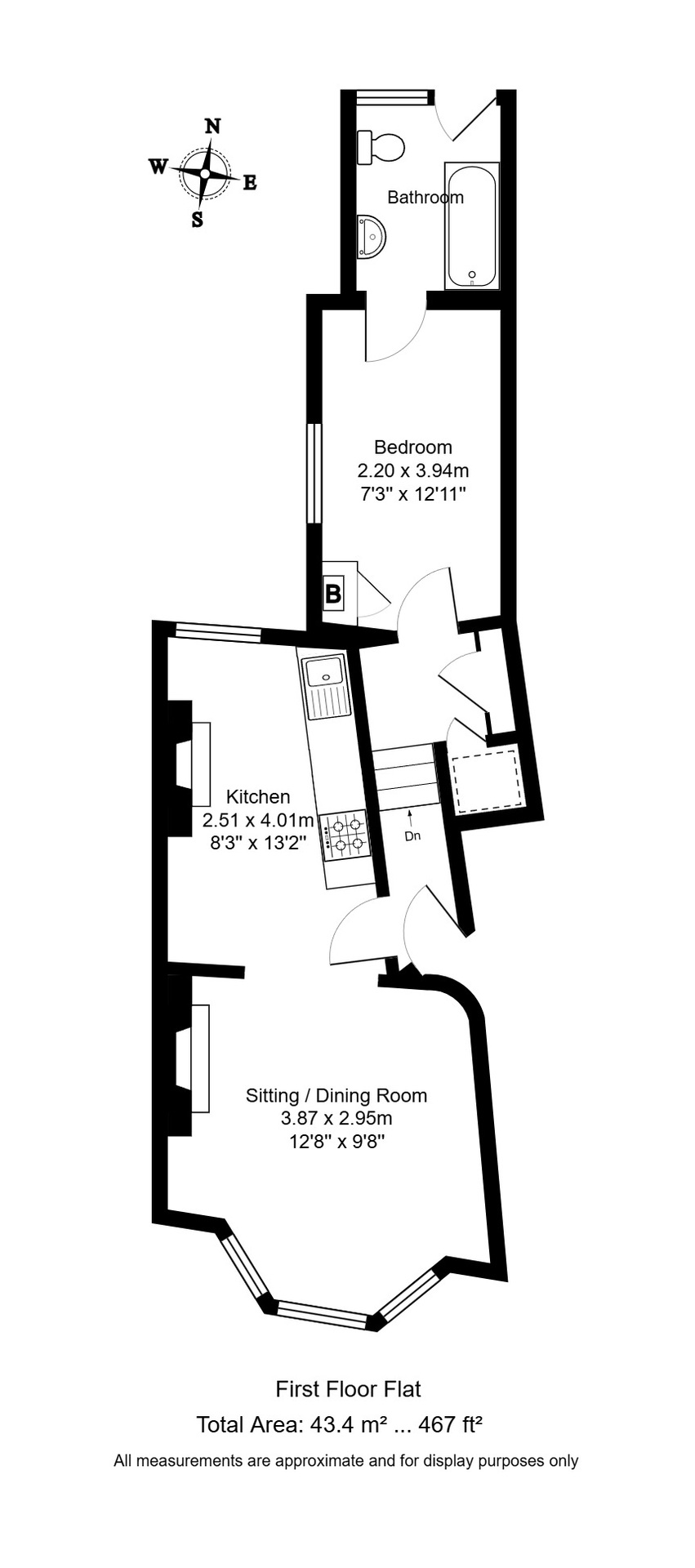Flat 1, Tunbridge Wells floorplan