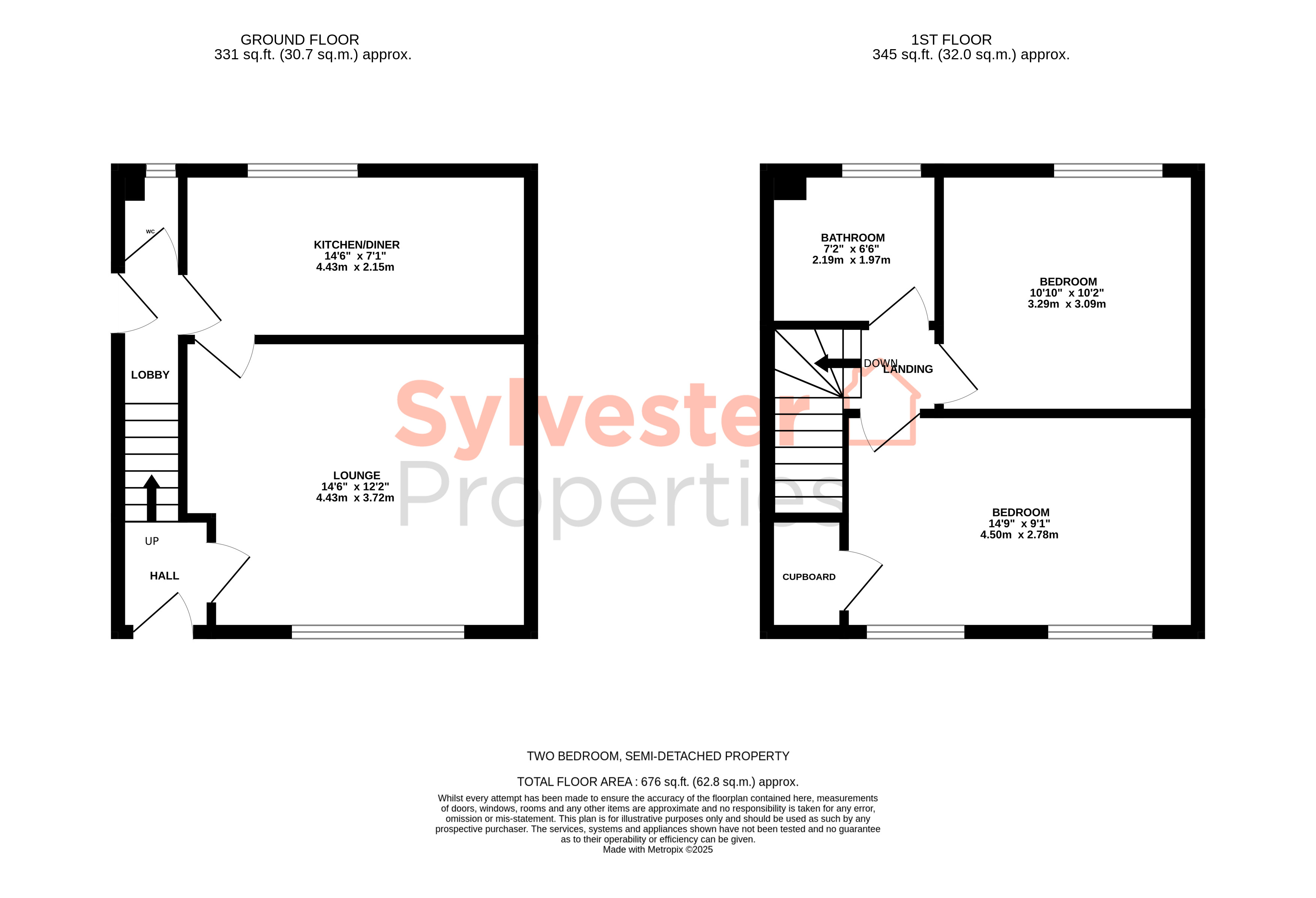 48, Wear Road, Stanley floorplan