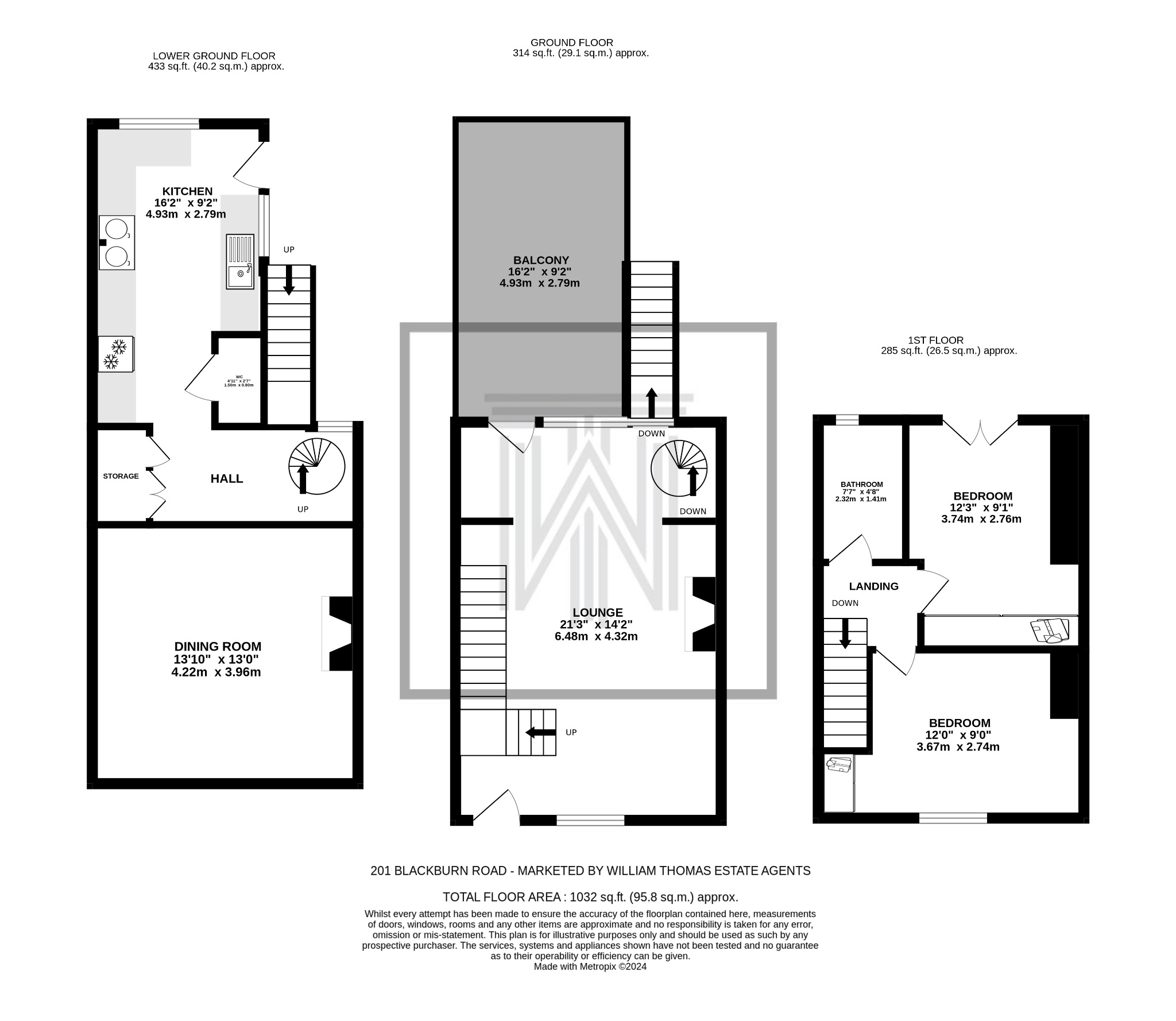 201, Blackburn Road, Egerton, Bolton, BL7 floorplan