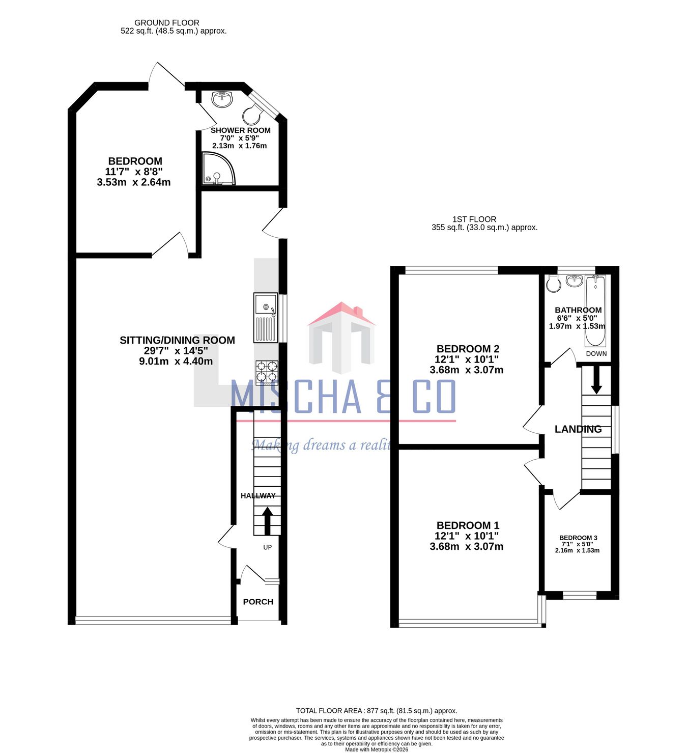200, Mollison Way, Edgware floorplan