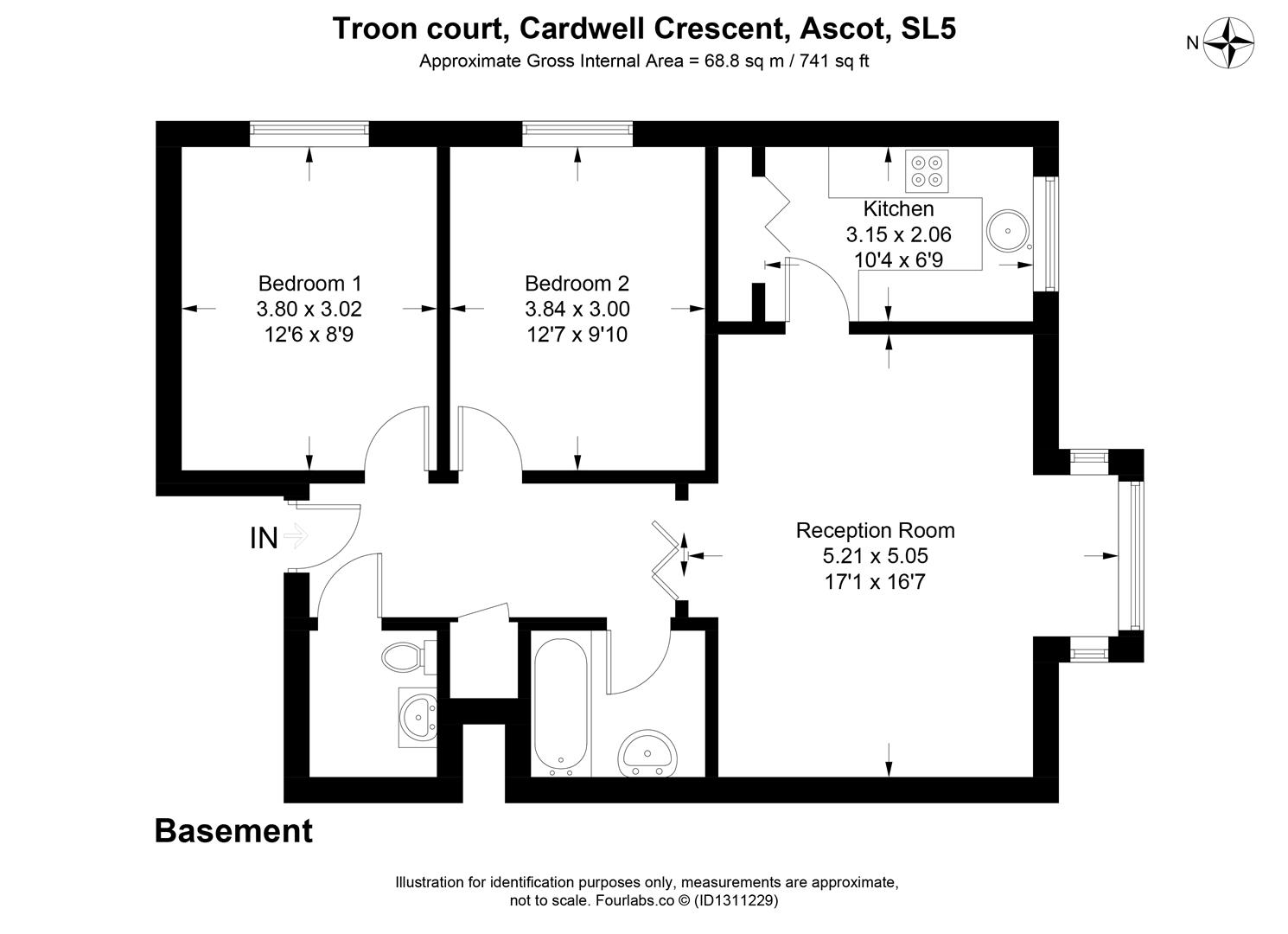 1 Troon Court, Cardwell Crescent, Ascot floorplan