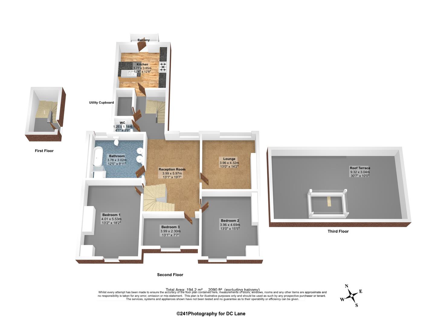 3B, Queens Gate, Plymouth floorplan