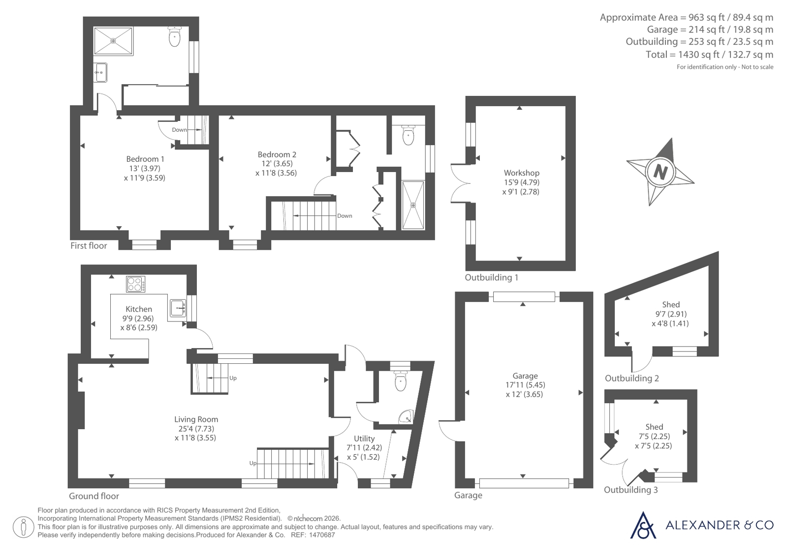 Cobweb Cottage, 5, School Hill, Buckingham floorplan