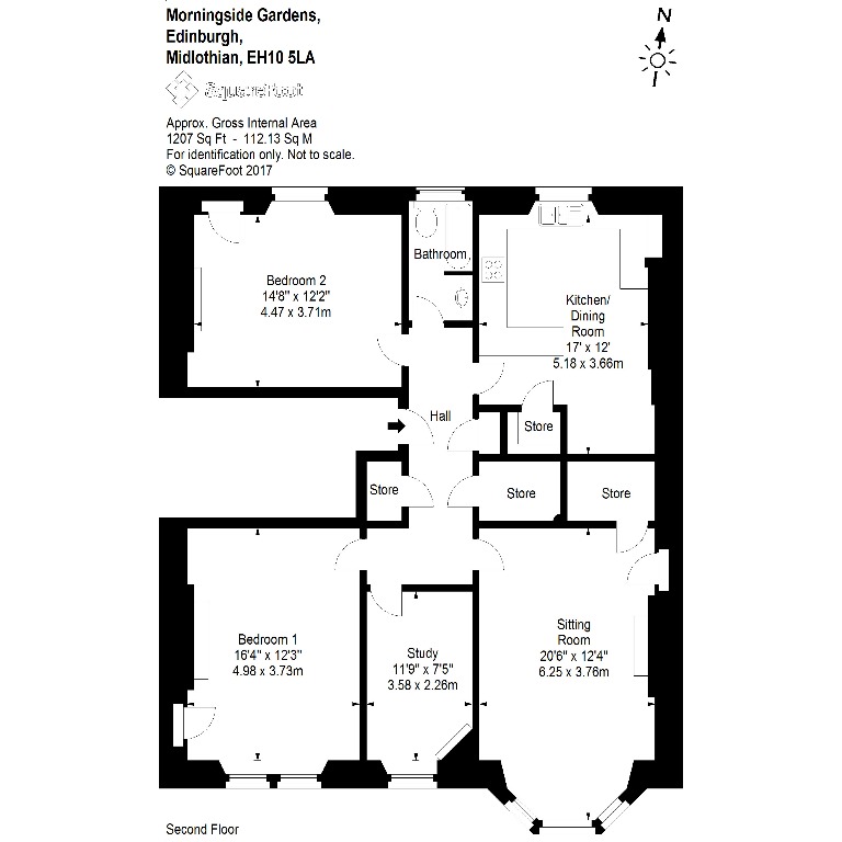 Morningside Gardens, Morningside, Edinburgh, EH10 5LA, Edinburgh floorplan